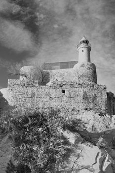 image of a lighthouse in castro urdiales, spain