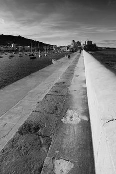 deep image of a walk by the sea in cantabria, spain