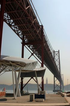 Huge bridge over the river