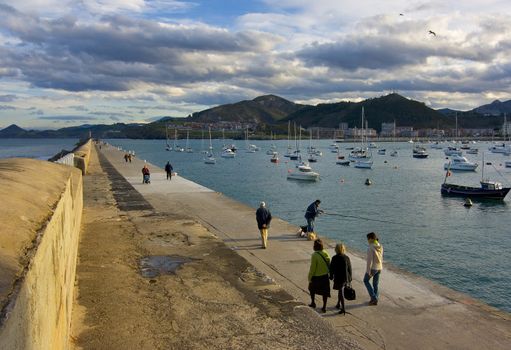 deep image of a walk by the sea in cantabria, spain