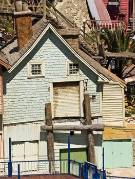 Cabins and houses built of wood in Malta