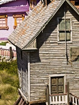 Cabins and houses built of wood in Malta