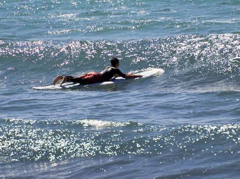 Surfing the waves is a very rare event in Malta