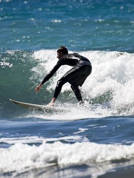 Surfing the waves is a very rare event in Malta