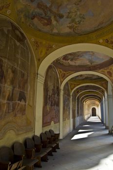 small pilgrimage church in a suburb of Prague