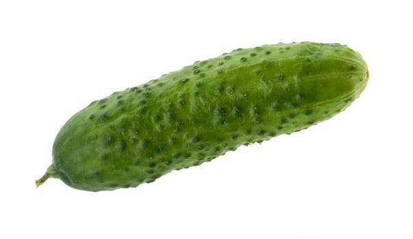 fresh green cucumber, isolated on white