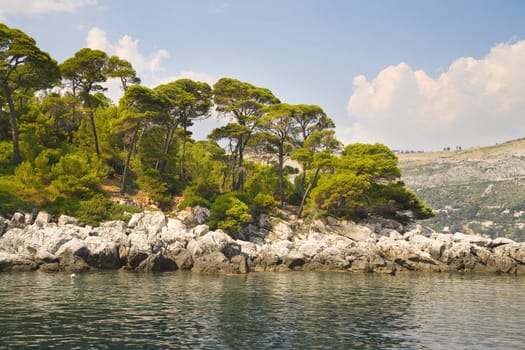 Croatian landscape - view from Locrum Island