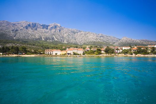 view on Peliesac pennisula from the boat sailing to Korcula Island