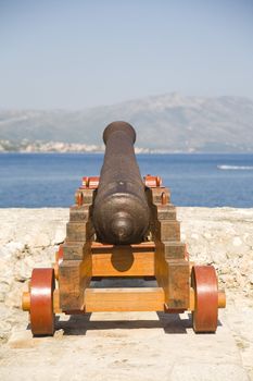 historic canon on Korcula Island - Croatia