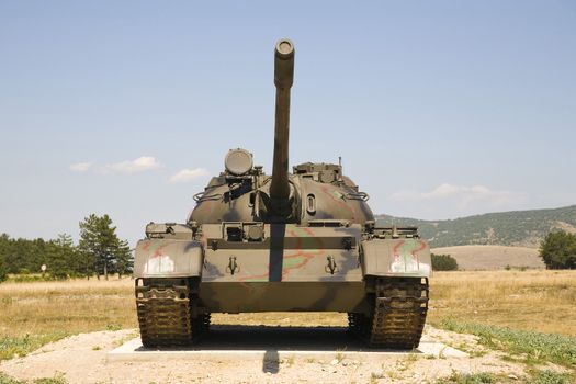 heavy tank T-80 in Croatia - leftover after civil war