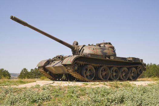 heavy tank T-80 in Croatia - leftover after civil war