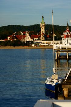 Polish tourist town on the Baltic Sea