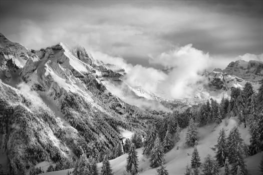 winter landscape - photo taken in italian dolomites