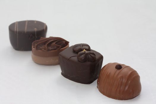 Collection of handmade Belgium chocolates