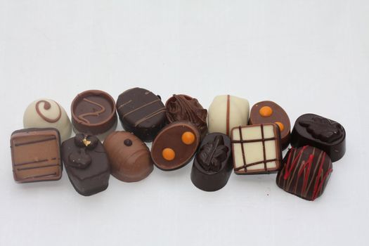 Collection of exclusive handmade Belgium chocolates