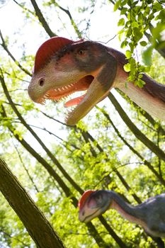 Jurassic park - set of dinosaurs - Dilophosaurus wetherilli