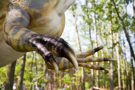 Jurassic park - set of dinosaurs - claw of allosaurus (Allosaurus fragilis)