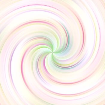 swirling abstract shape in soft pastel colors