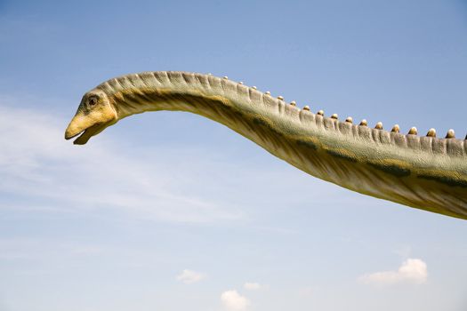 Jurassic park - set of dinosaurs - long neck of Diplodocus longus