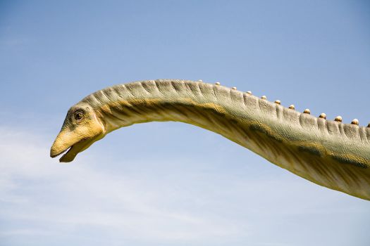Jurassic park - set of dinosaurs - long neck of Diplodocus longus