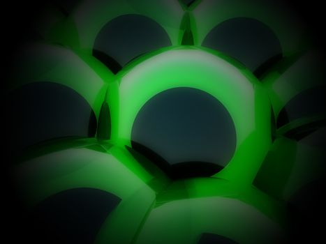 Macro image of some computer created cells.