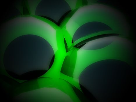 Macro image of some computer created cells.