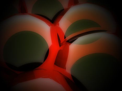 Macro image of some computer created cells.