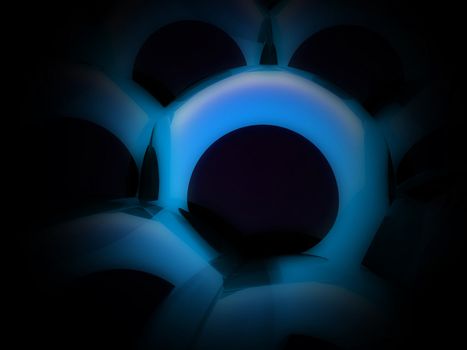 Macro image of some computer created cells.