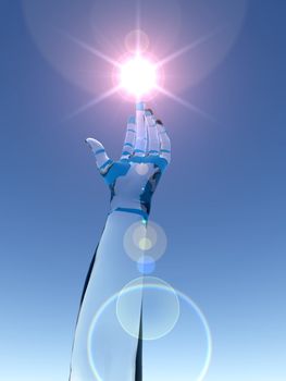 Conceptual image about researching for achievement and success.