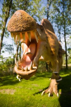 Jurassic park - set of dinosaurs - mouth of Spinosaurus aegyptiacus