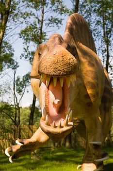 Jurassic park - set of dinosaurs - head of Spinosaurus aegyptiacus