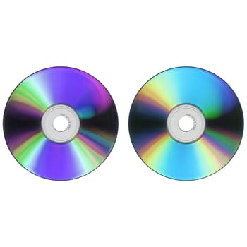 CD DVD isolated over a white background