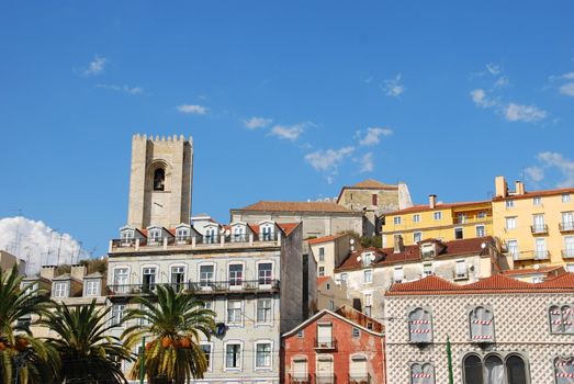 beautiful city sight of the capital of Portugal, Lisbon