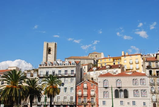 beautiful city sight of the capital of Portugal, Lisbon