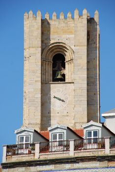 close up of oldest church/chapel in the city of Lisbon