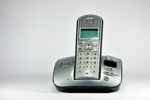picture of domestic telephone on a white background