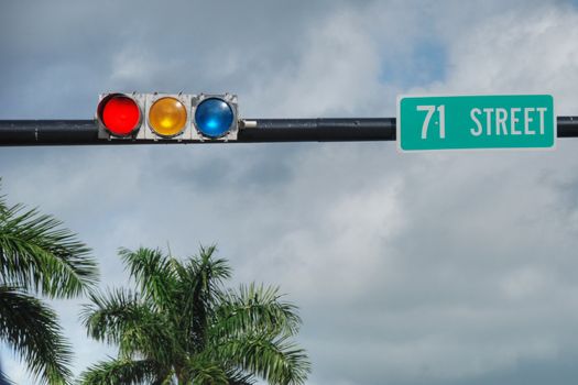 Many colours in this street detail, Florida