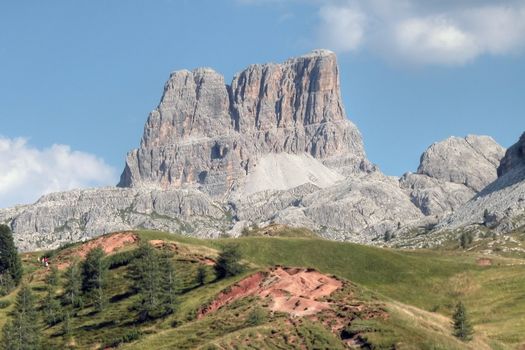 Dolomites Mountains and Meadows in Italy