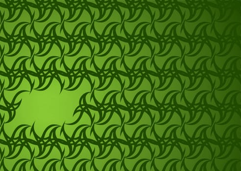 Green abstract background with wallpaper design and copyspace