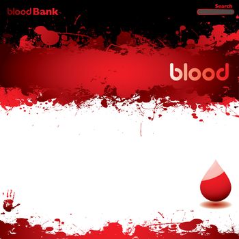 Abstract blood concept background with room to add your own text