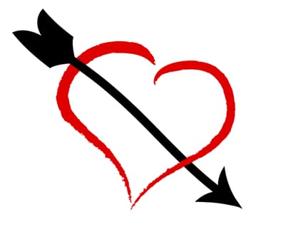 Heart and arrow