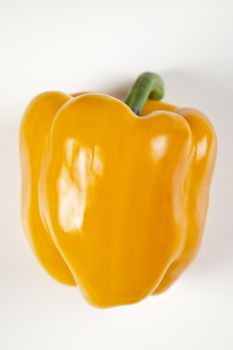Yellow peppers isolated on a white background 