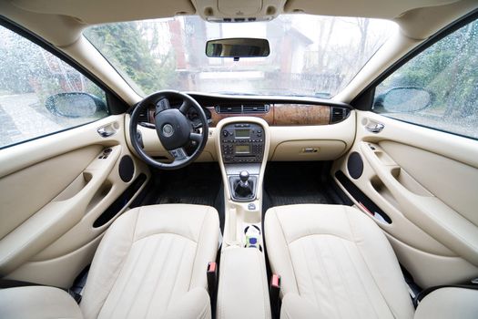 interior of exclusive limousine - photo taken by lens 12-24mm at 12mm