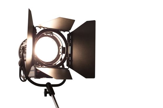 studio lamp with clipping path on white backgroud