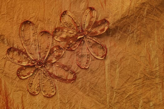 flower background - fragment of good quality textile