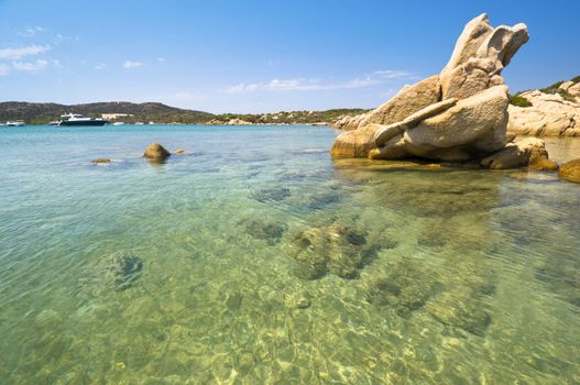 Clear water - Caprera island in Archipelago of La Maddalena. Best of Italy.