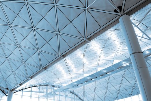 It is the interior architecture structure of Hong Kong International Airport.