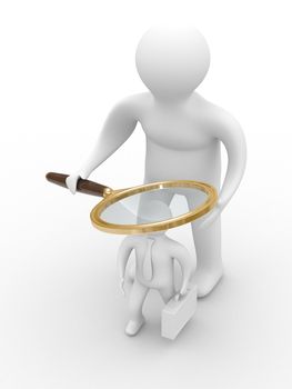 personnel selection. Isolated 3D image on white