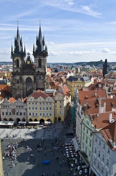 part of the famous Old town square in Prague