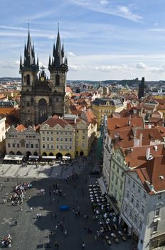 part of the famous Old town square in Prague